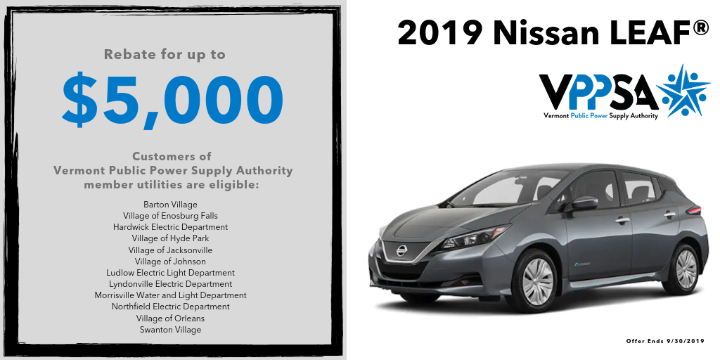 Save Big On A 2019 Nissan LEAF VPPSA